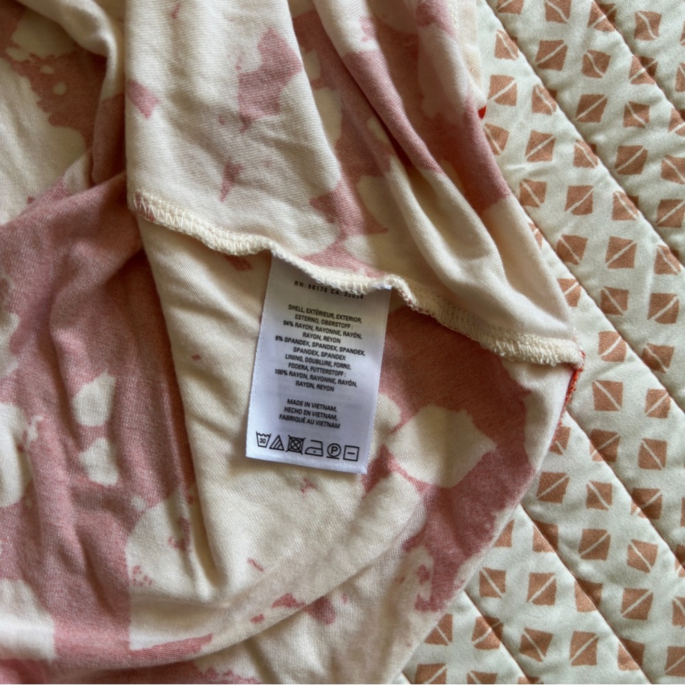 Anthropologie Maeve Summer Breeze Dress in Orange/Cream - Picture 7 of 7
